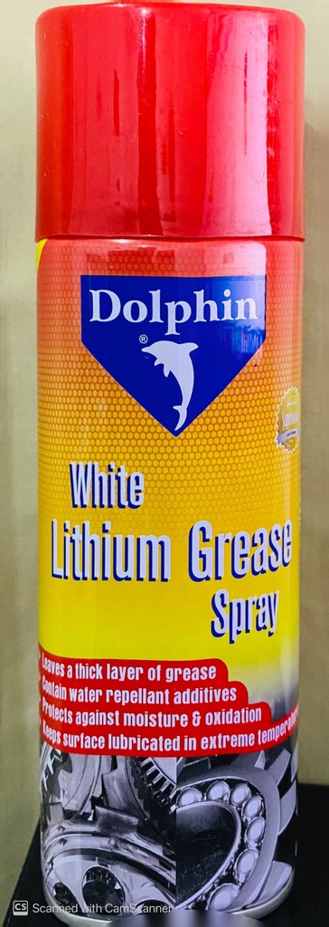 WLG001- Dolphin White Lithium Grease Spray - 400ml