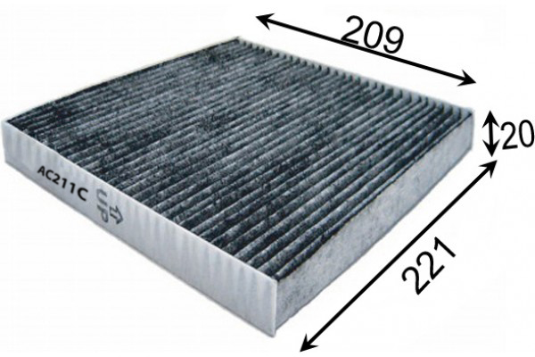 MCF 121501 CABIN FILTER AY684-NS018 SUNNY 14 AY684-NS018