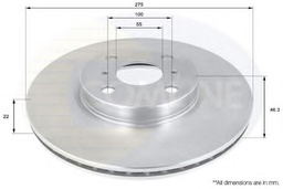 [MDR‐111912] MDR‐111912 DISC ROTOR ‐FRONT ‐ TOYOTA YARIS 13 -19 43512‐0D190